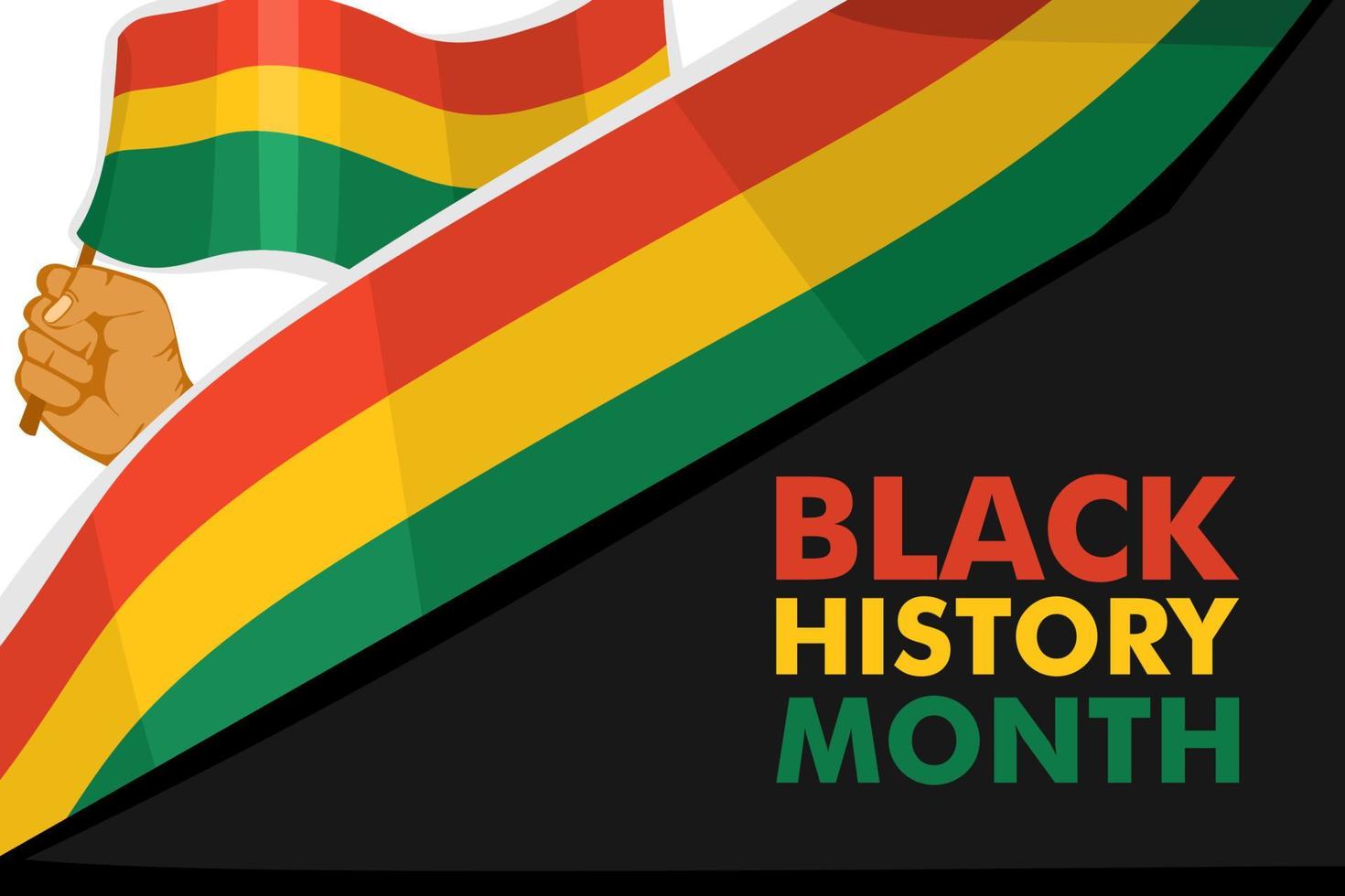 black history month illustration for social media post vector