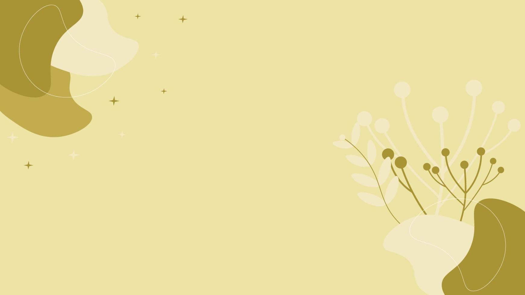 Hand drawn background with floral vector