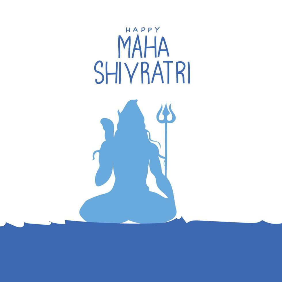 ilustración vectorial maha shivaratri. vector