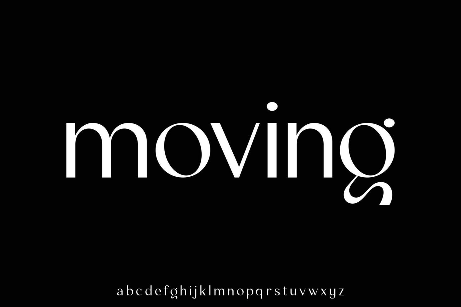 Elegant lowercase font vector for business design