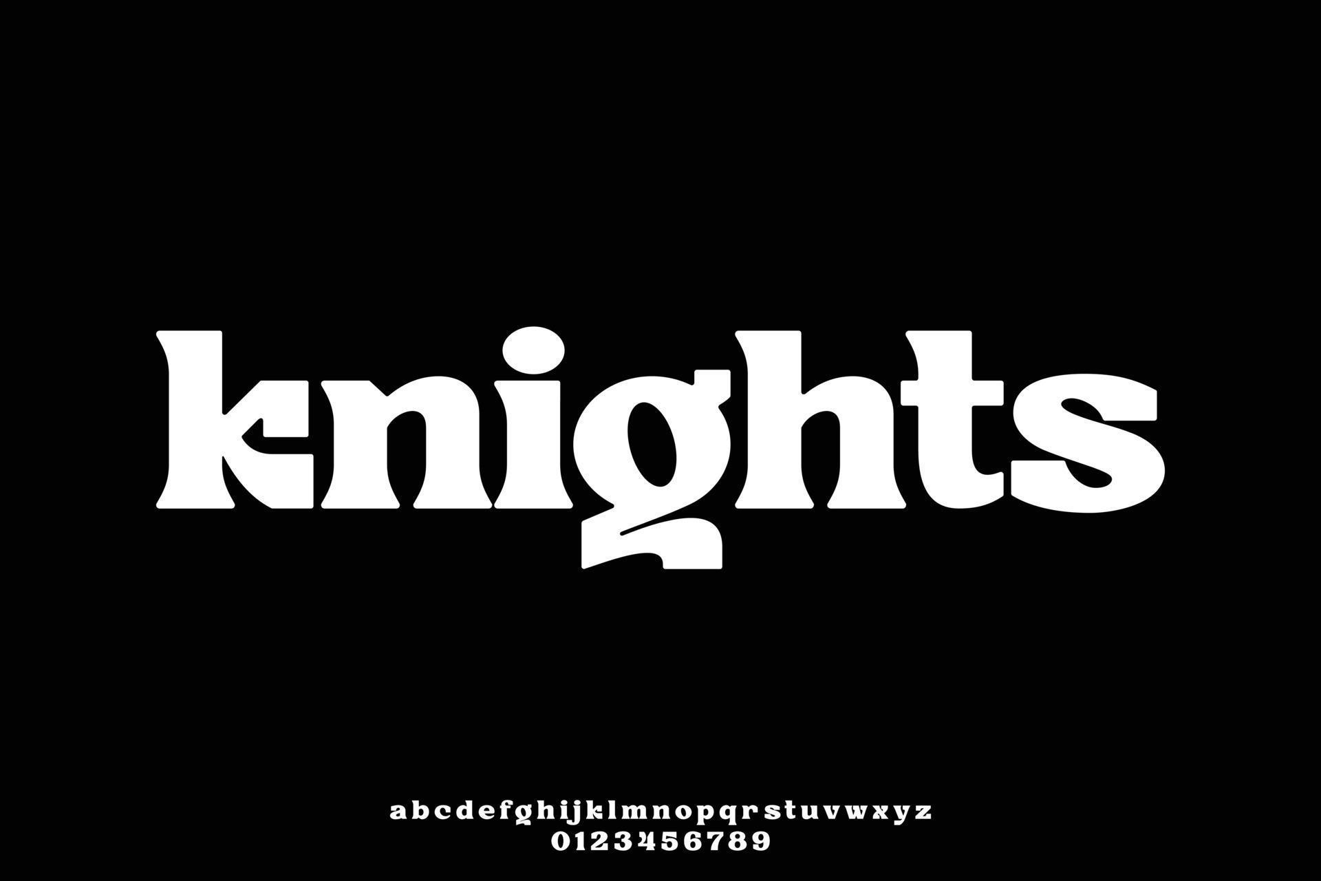Creative unique bold lowercase display font vector with number 17359533