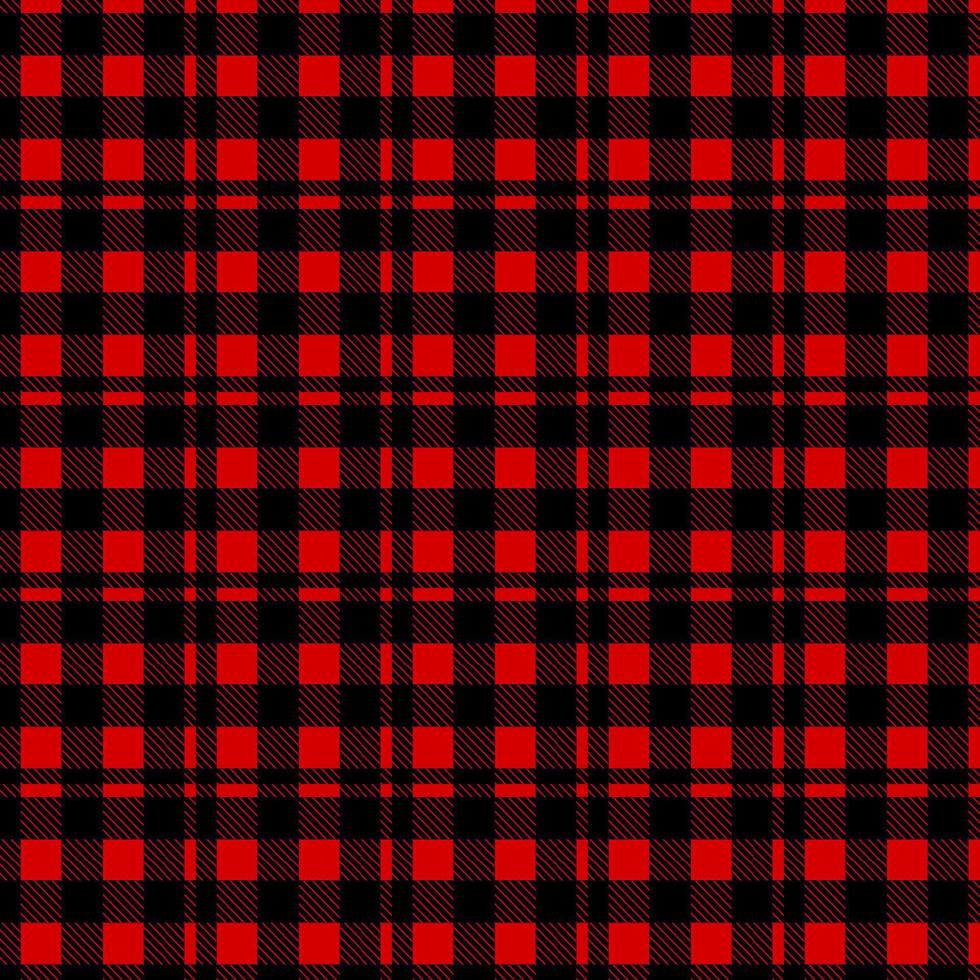 red and black plaid pattern vector
