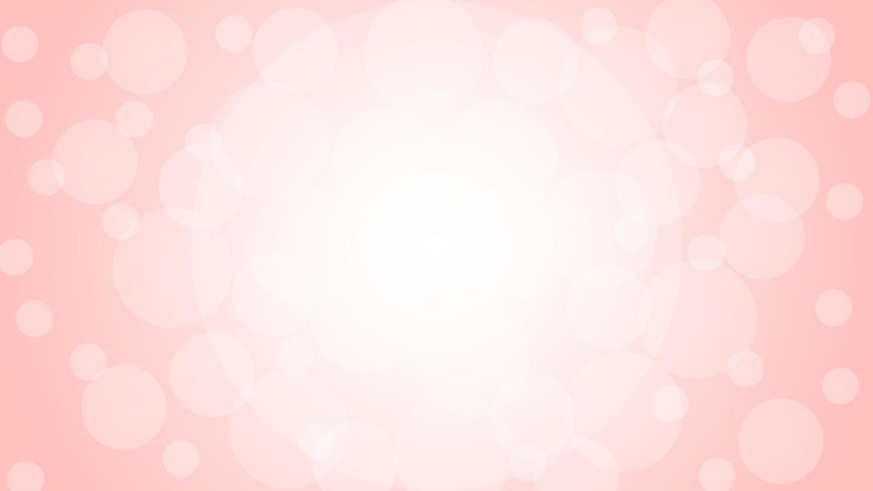 Vector illustration abstract pink bokeh love background