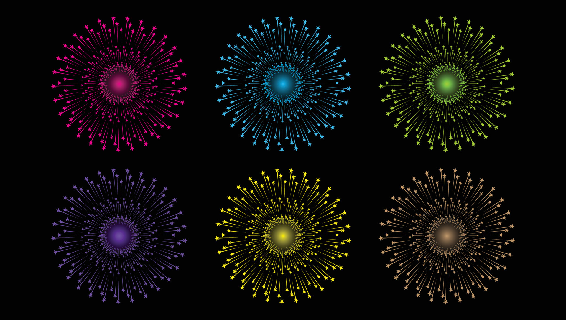 Fireworks Celebration Design Elements for making lighting designs ...