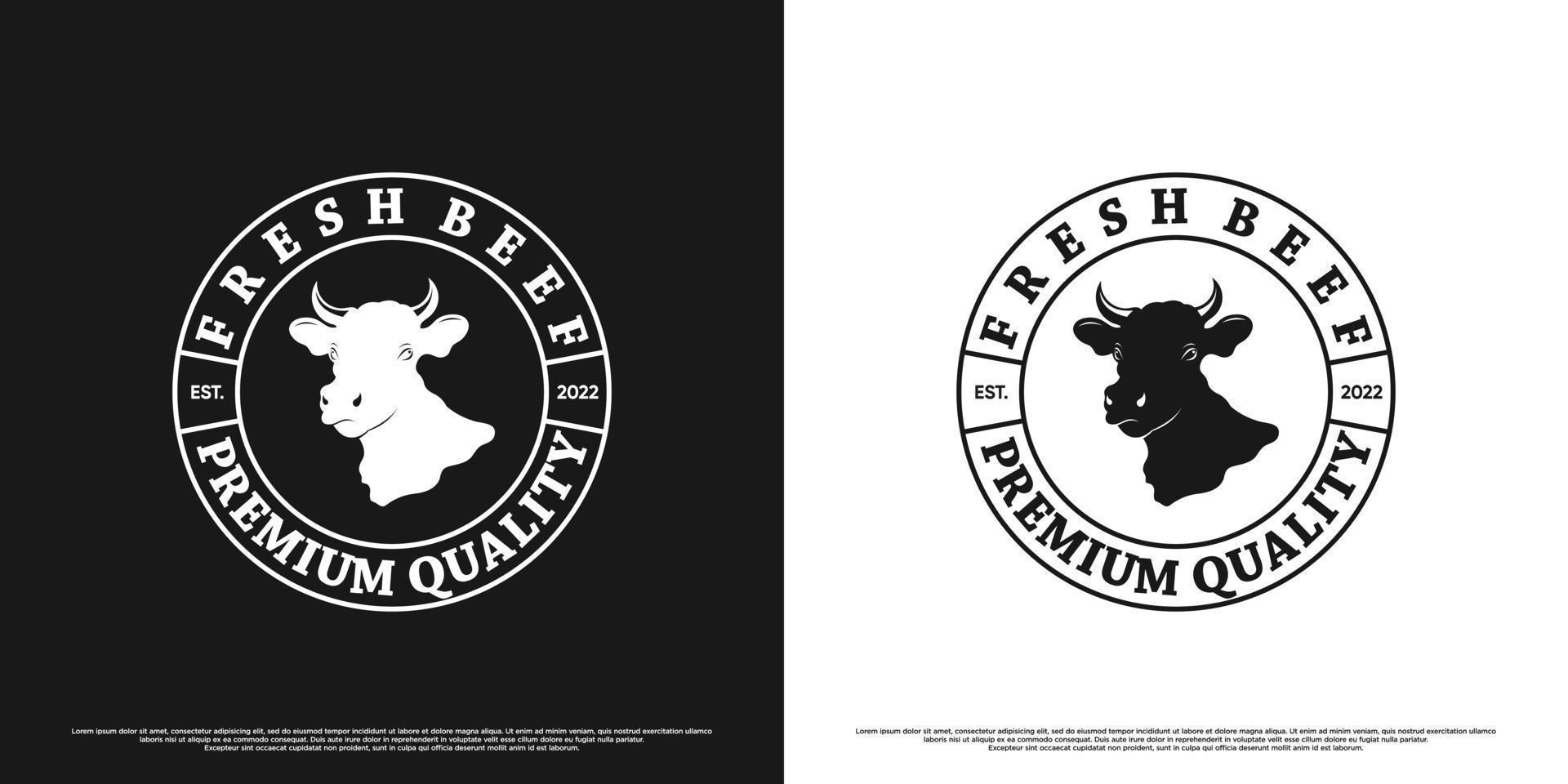 Cow logo design with unique concept Premium Vector part 2