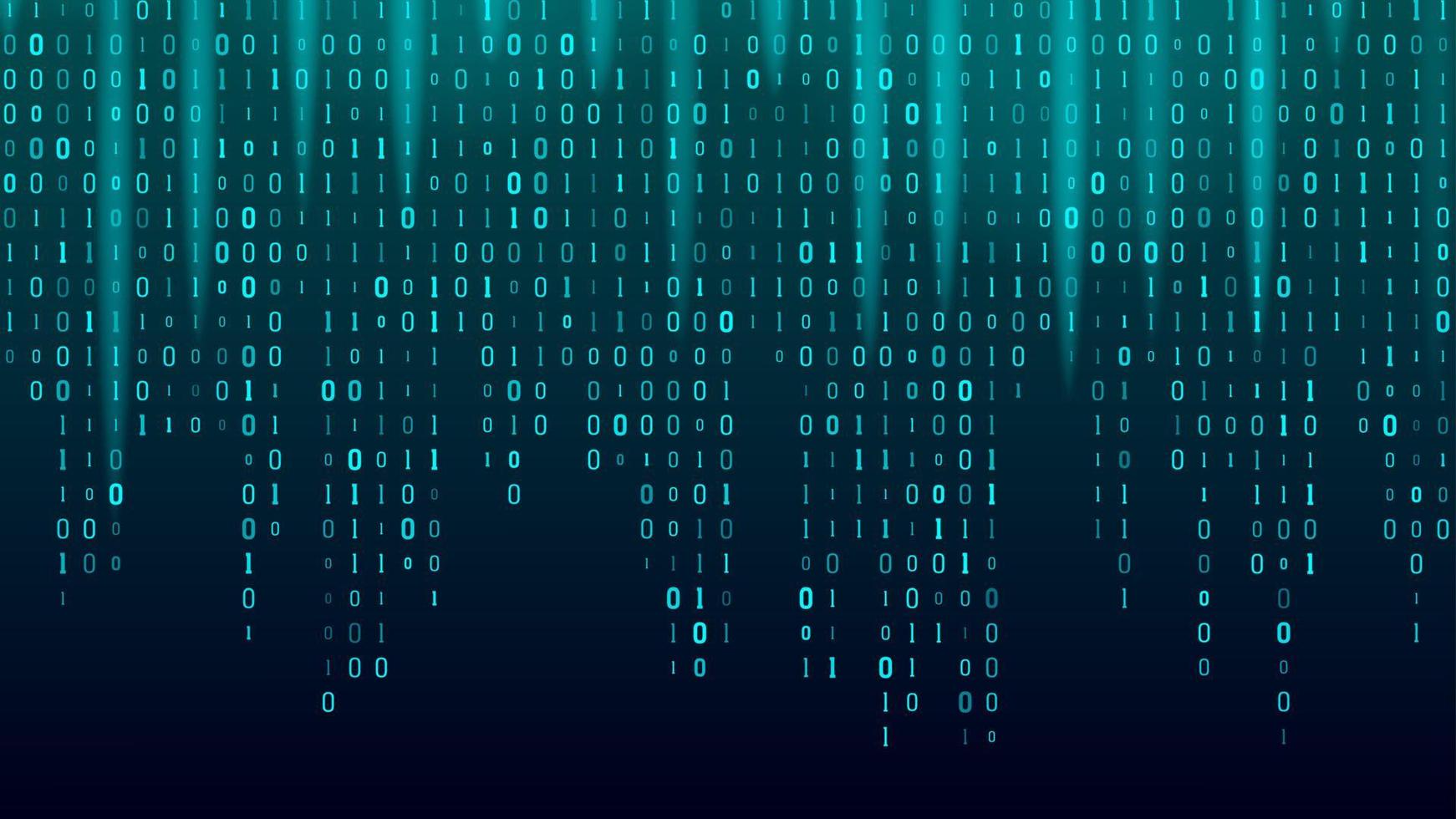 flujo creativo de vector de algoritmo de código binario