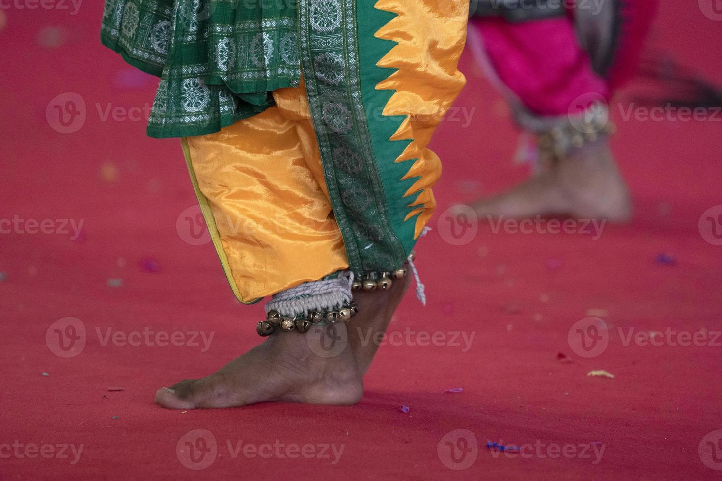 India traditional dance foot detail photo