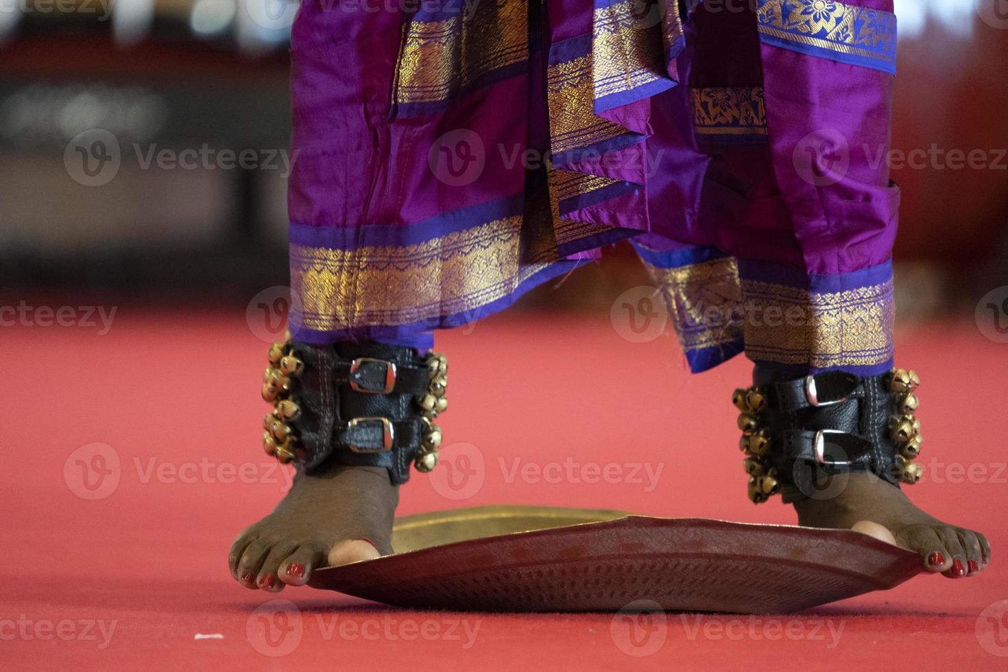 India traditional dance foot detail photo