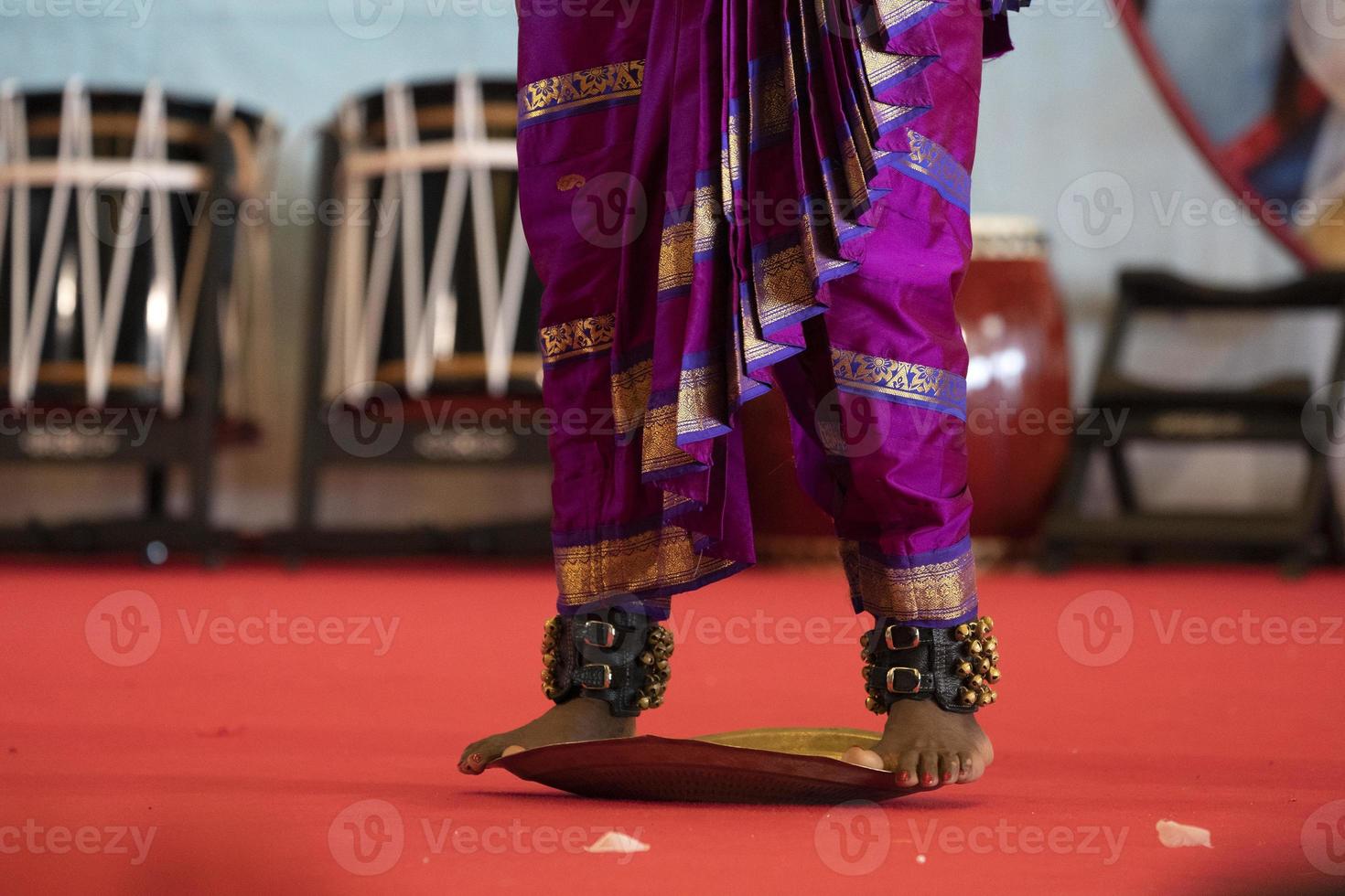 India traditional dance foot detail photo