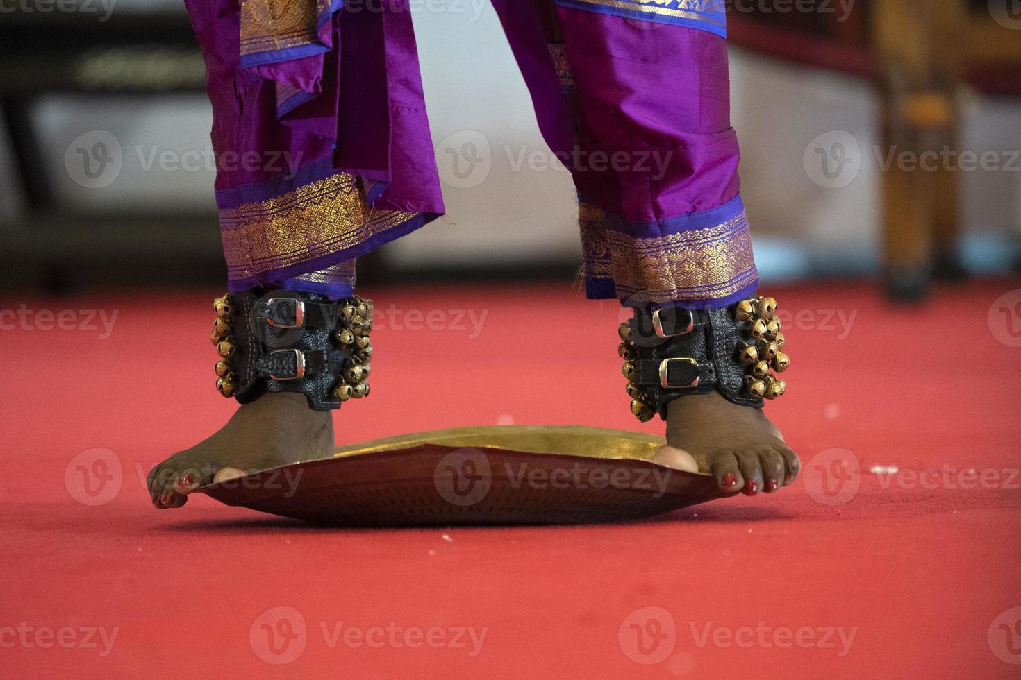 India traditional dance foot detail photo