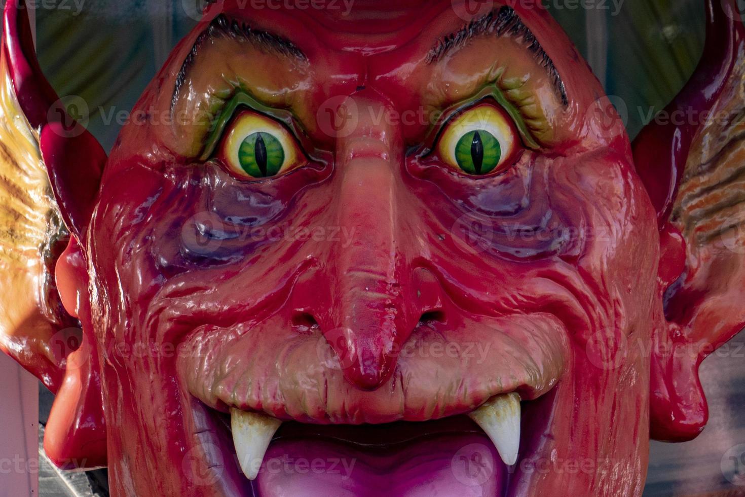 devil mask eyes detail fun fair luna park character photo