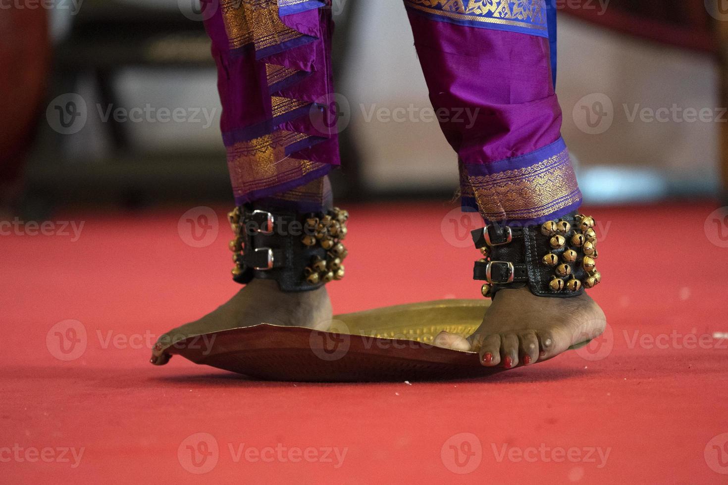 India traditional dance foot detail photo