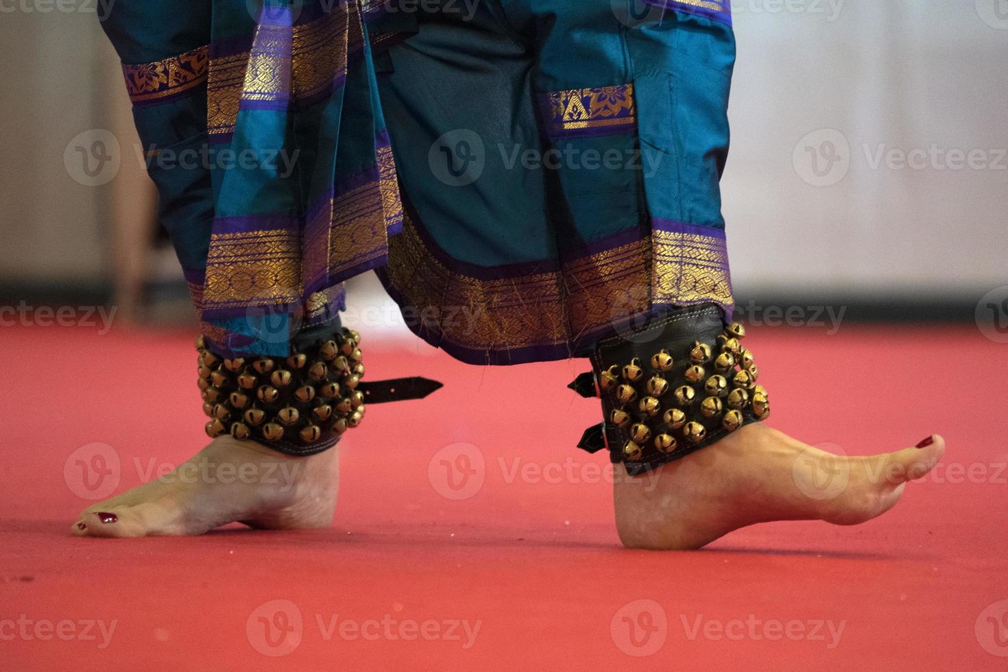 India traditional dance foot detail photo