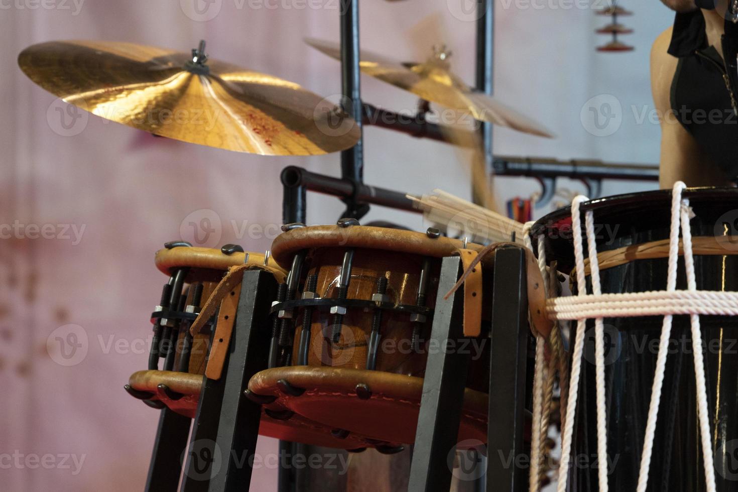 Japanese drummer in action photo