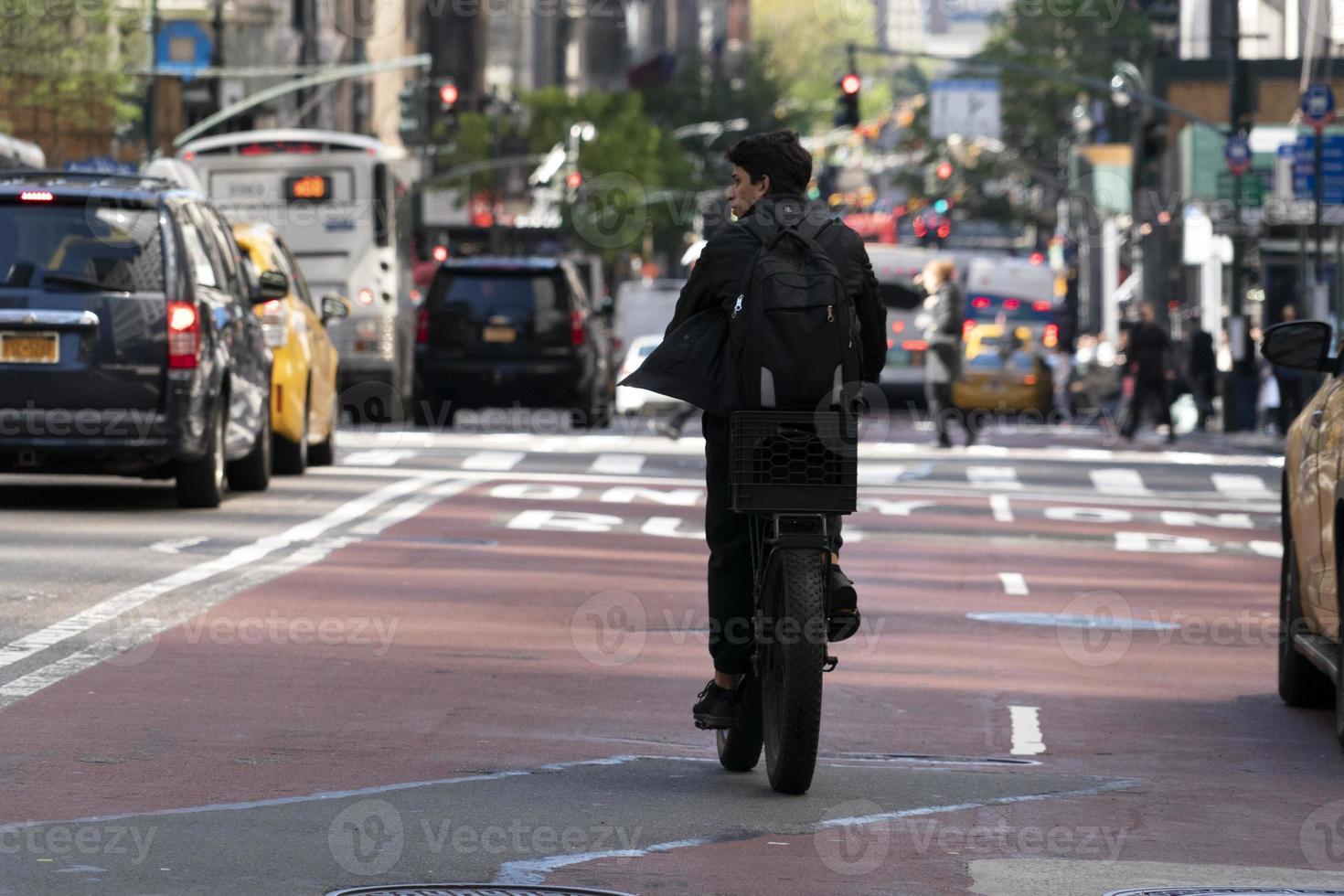 NEW YORK, USA - MAY 5 2019 - City streets congested traffic jam photo