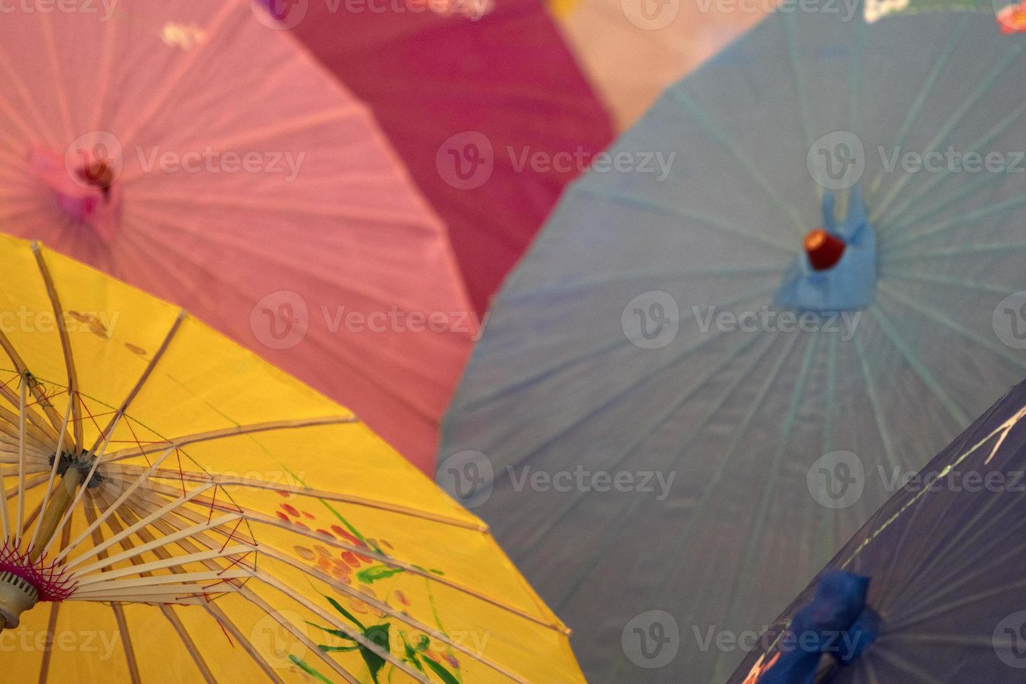 many japanese umbrella photo
