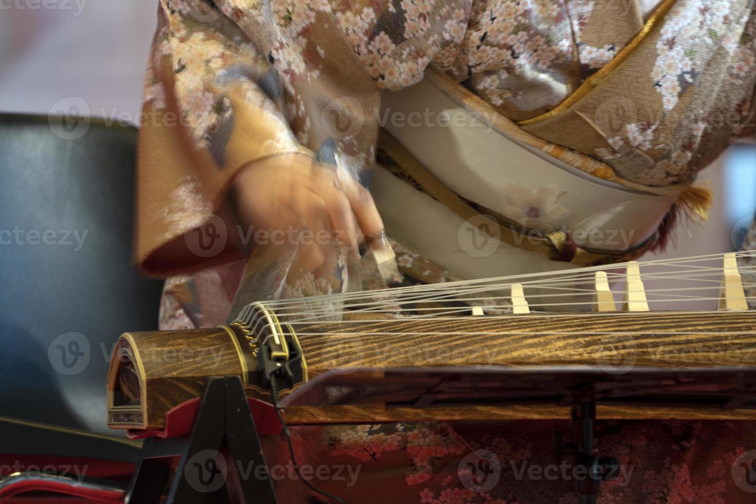 Koto japanese harp photo