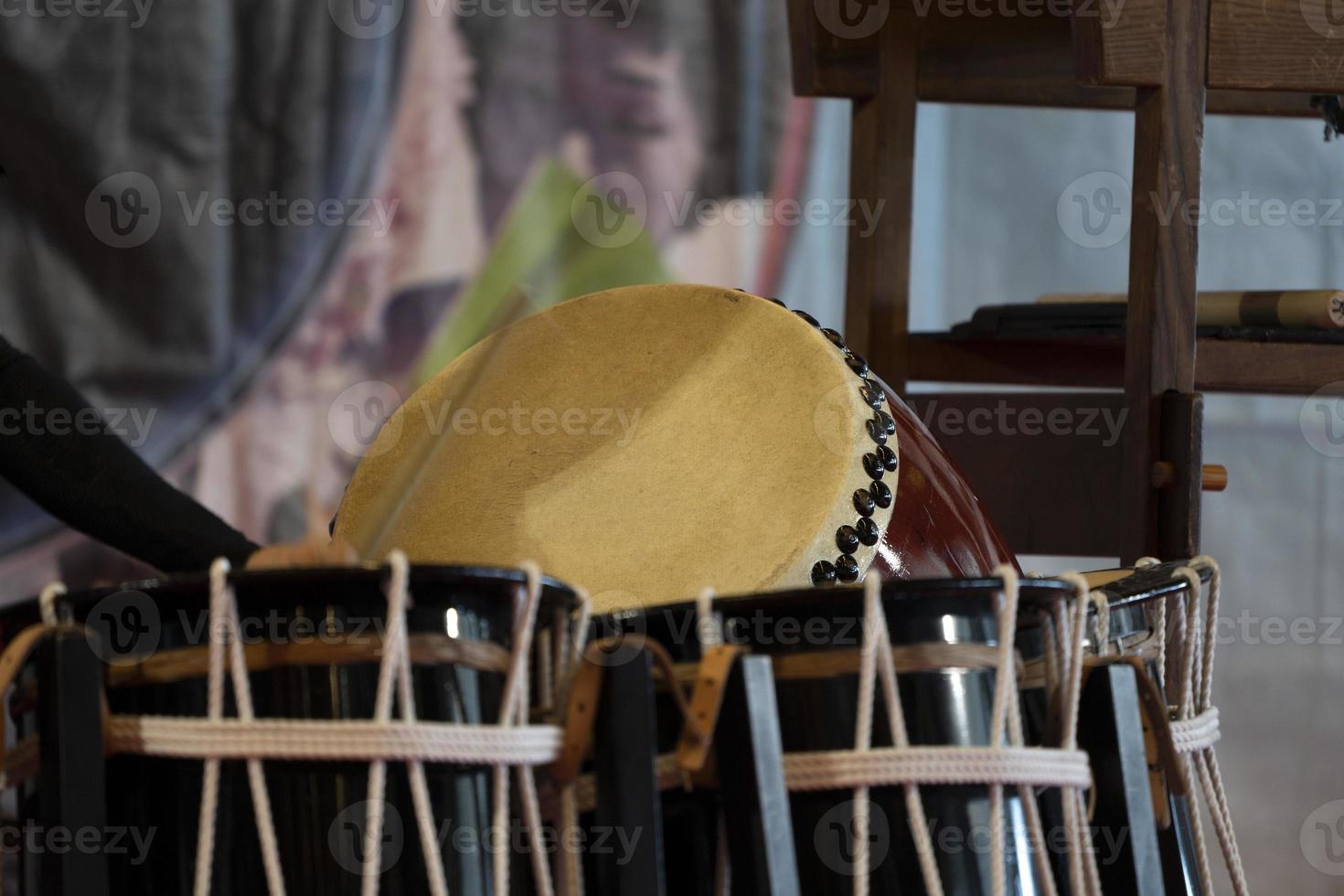 baterista japonés en acción foto