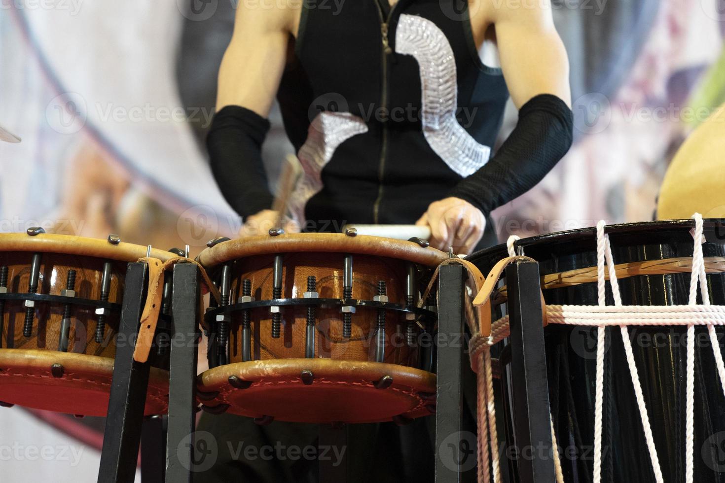 Japanese drummer in action photo