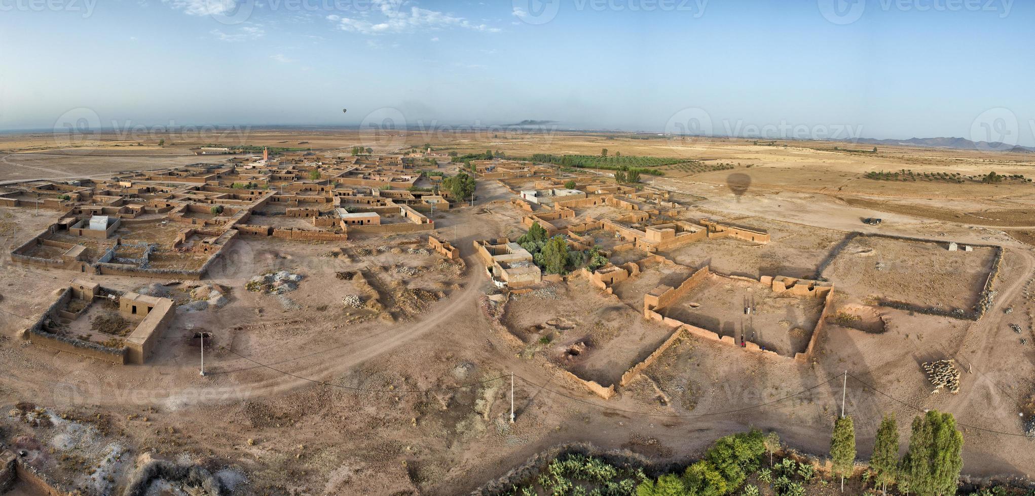 Maroc Aerial view from baloon photo