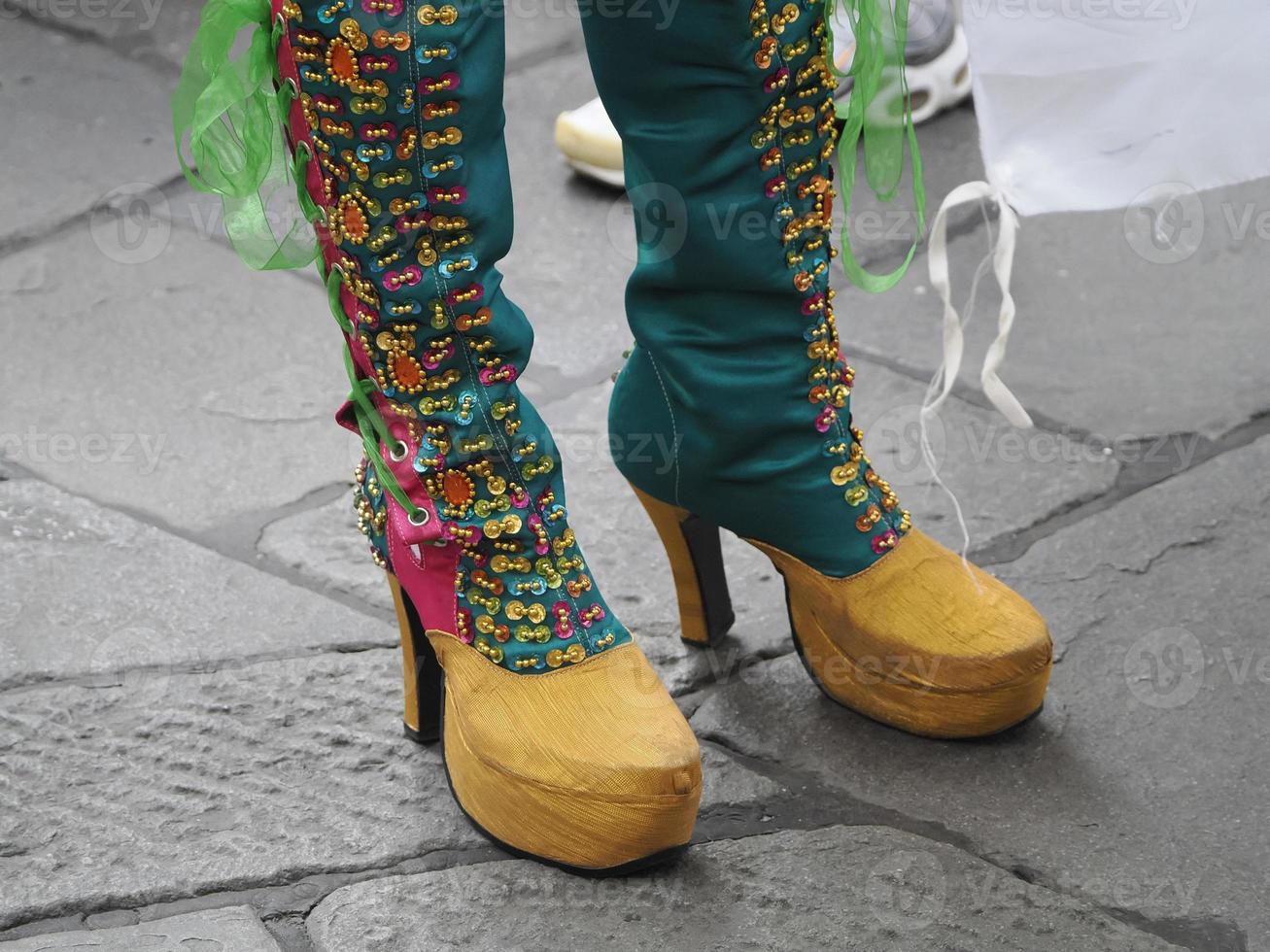 traditional ecuador peru female boots parade costume dress photo