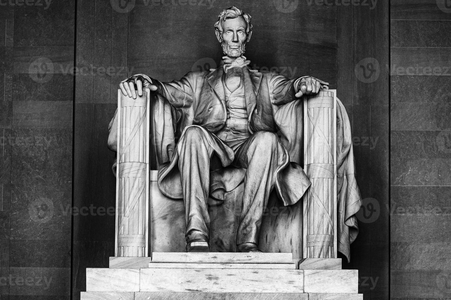 WASHINGTON, USA - JUNE 24 2016 - Lincoln statue at Memorial in Washington DC photo