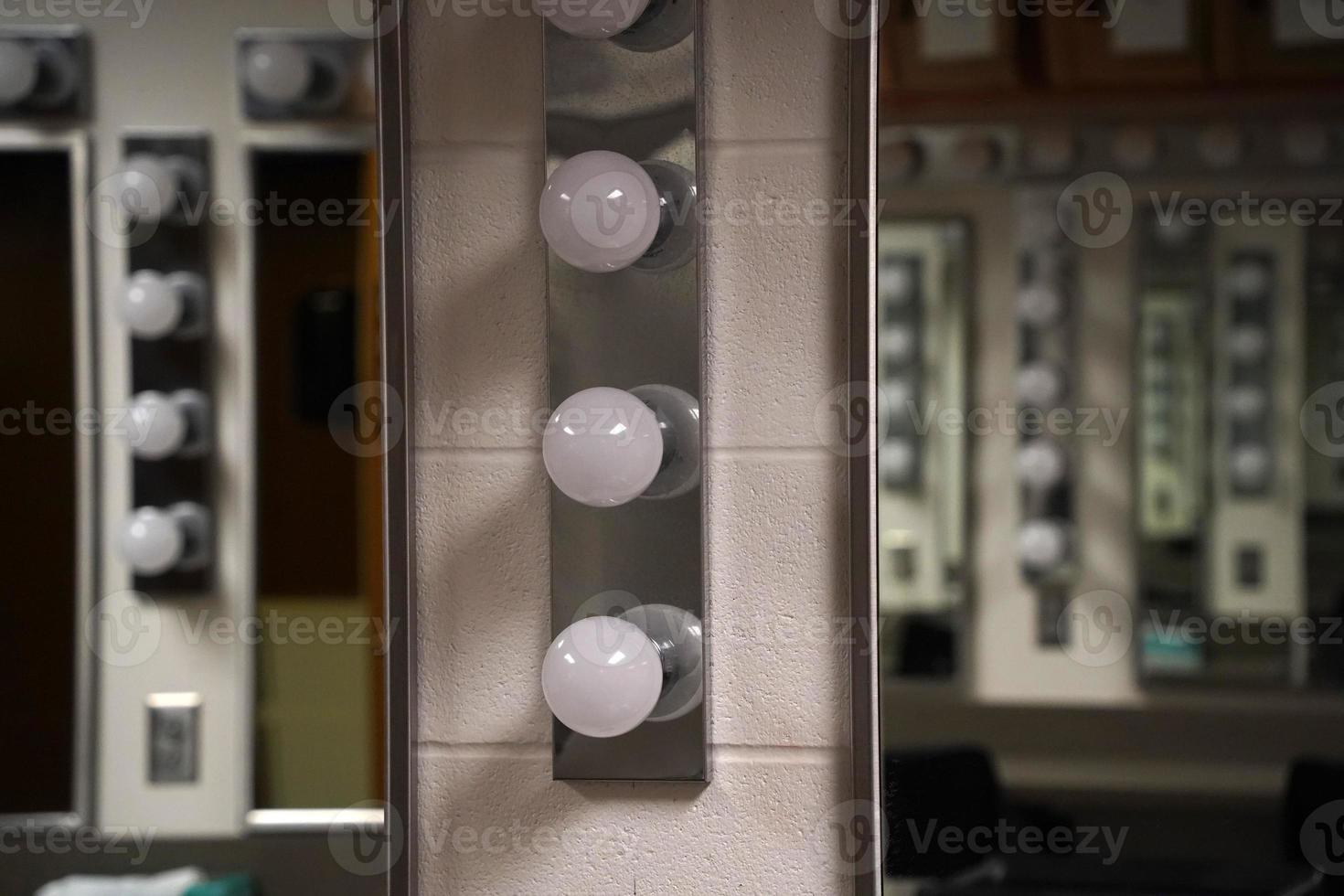 theater changing room make up mirror photo