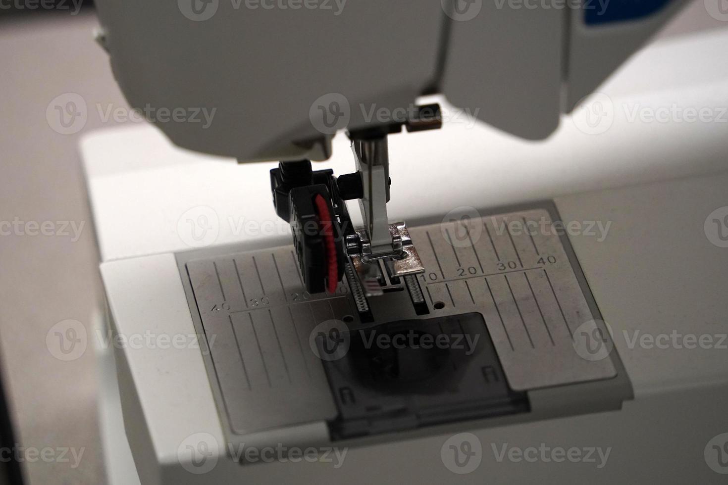 sewing machine detail close up photo