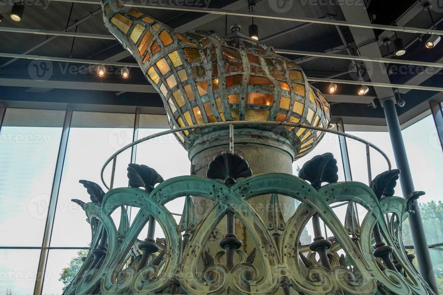 original torch of Statue of liberty New york city usa photo