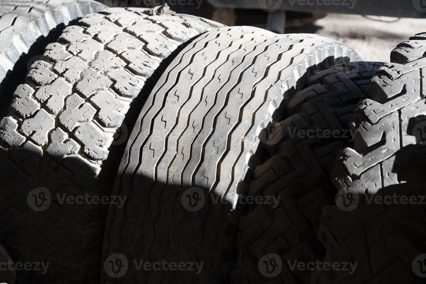 lot of old tires detail photo