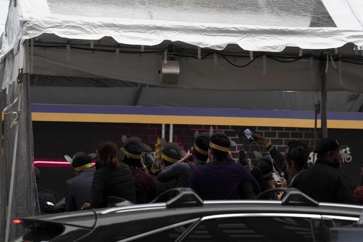 NEW YORK, USA - MAY 7 2019 - Detective Pikachu premiere in Times Square photo