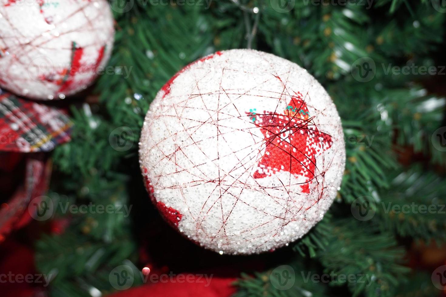 Christmas tree ornament at the market photo