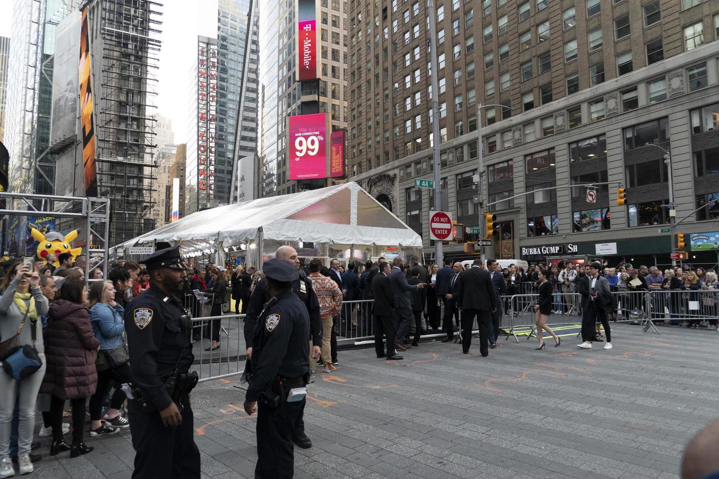 NEW YORK, USA - MAY 7 2019 - Detective Pikachu premiere in Times Square photo