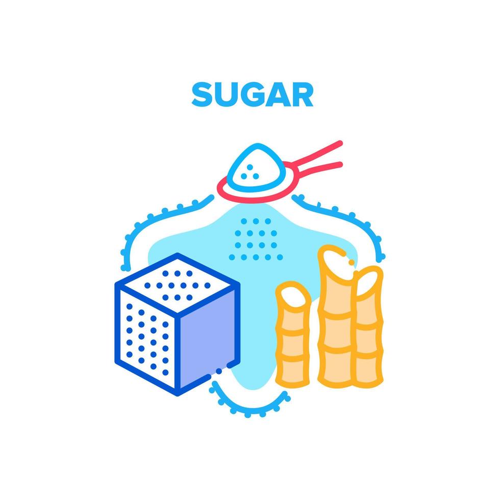 Sugar Sweet Vector Concept Color Illustration