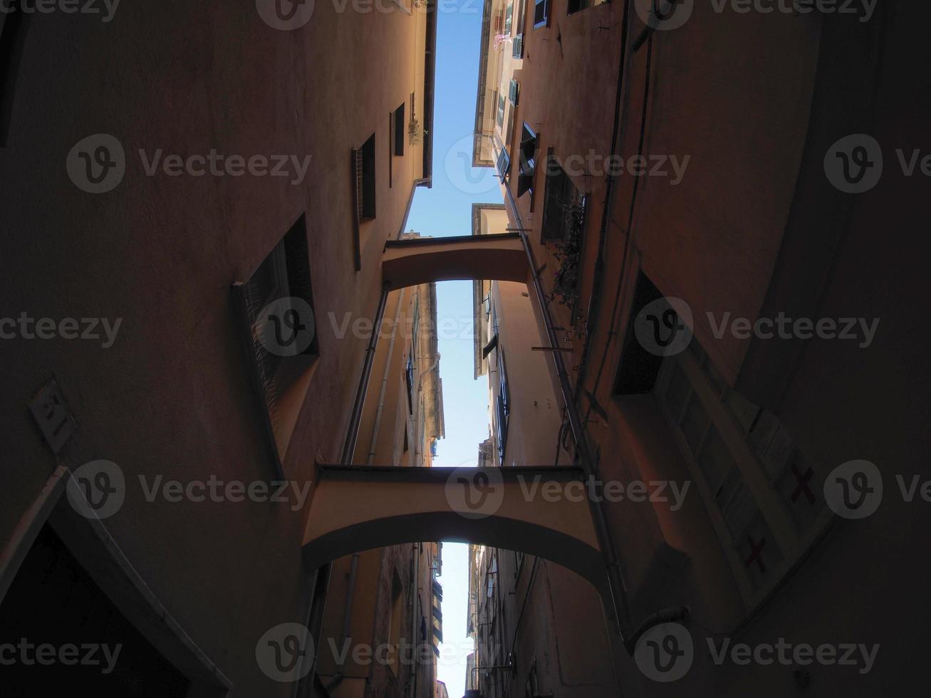 genoa historic palace and buildings in old town photo