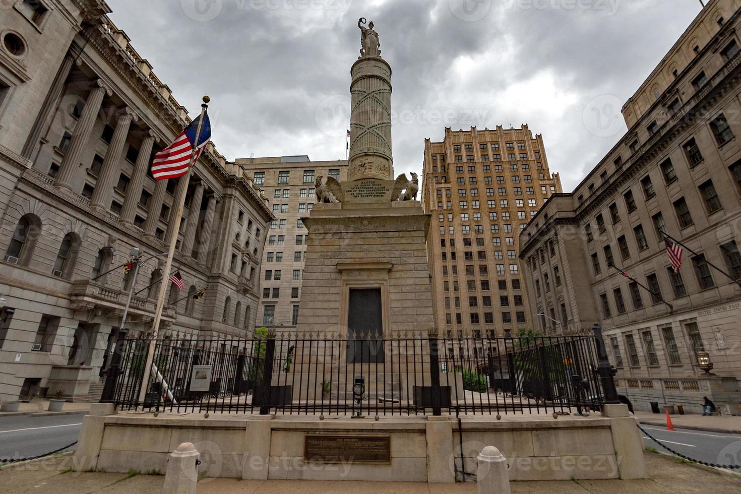 Baltimore Battle Monument at Courthouse Clarence Mitchell Jr photo