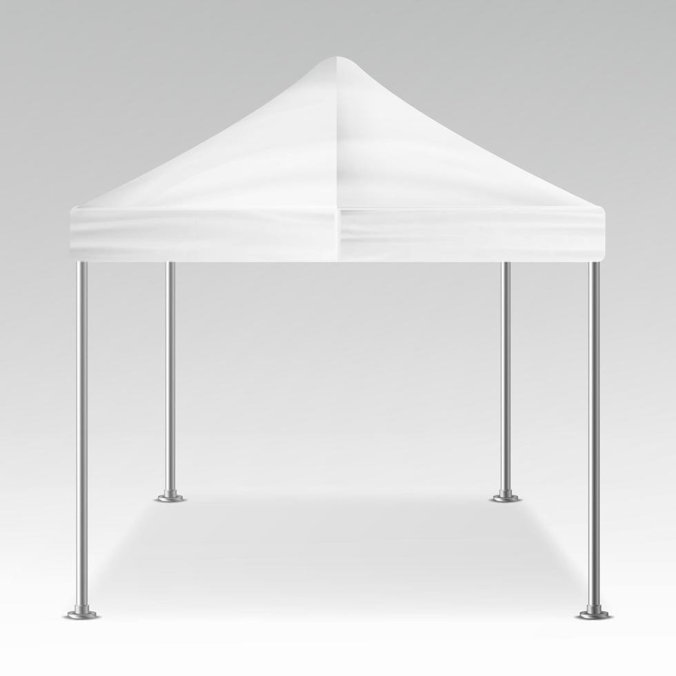 White Folding Tent Outdoor Pavilion Vector