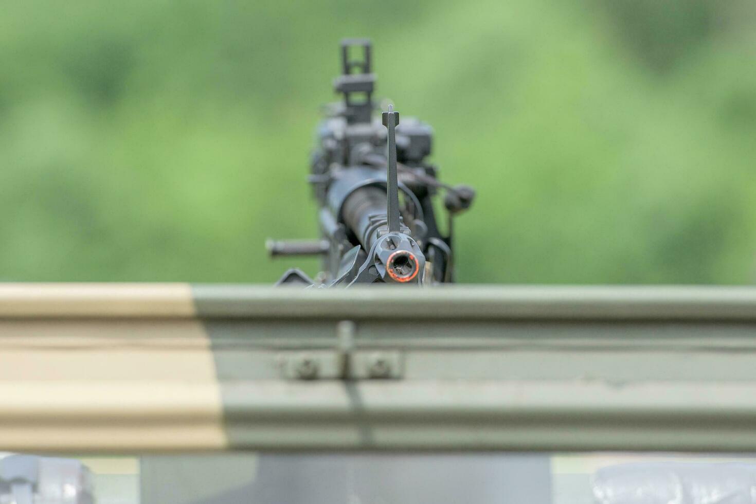 Machine Gun detail close up photo