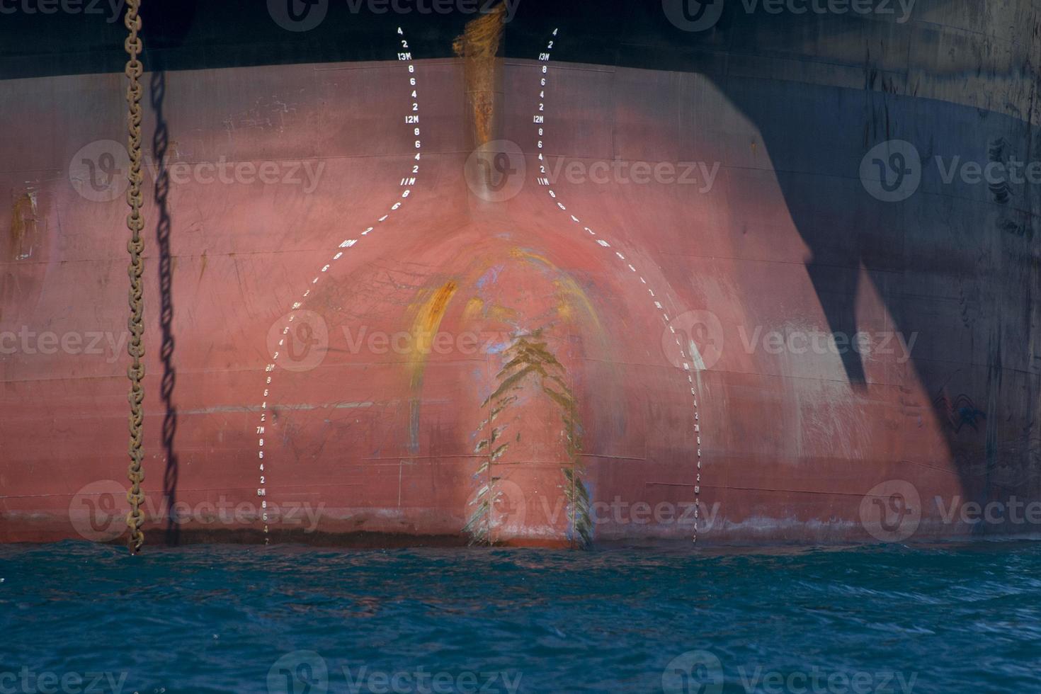 big ship bow close up detail photo