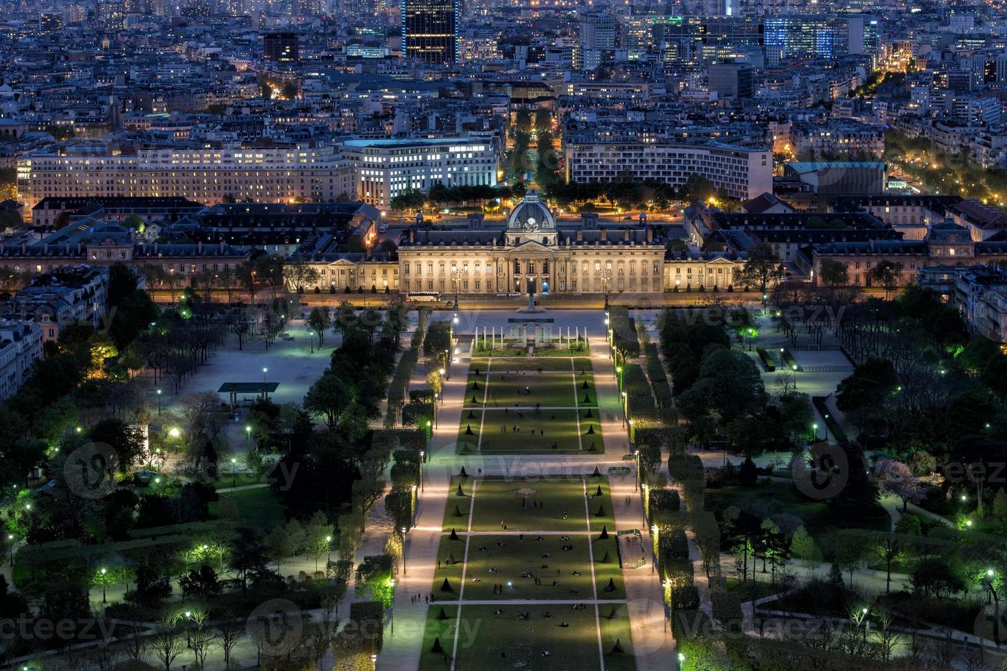 Paris night view from tour eiffel photo