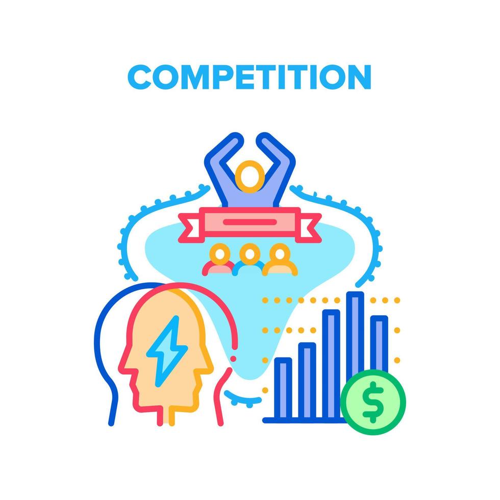 Competition Vector Concept Color Illustration