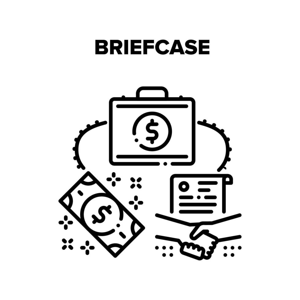 Briefcase Bag Vector Black Illustration 17367361 Vector Art at Vecteezy