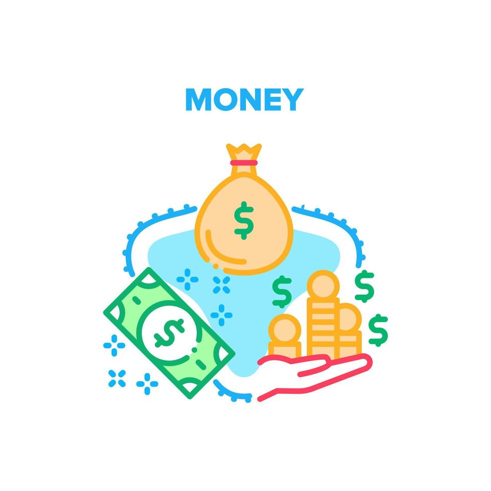 Money Finance Vector Concept Color Illustration