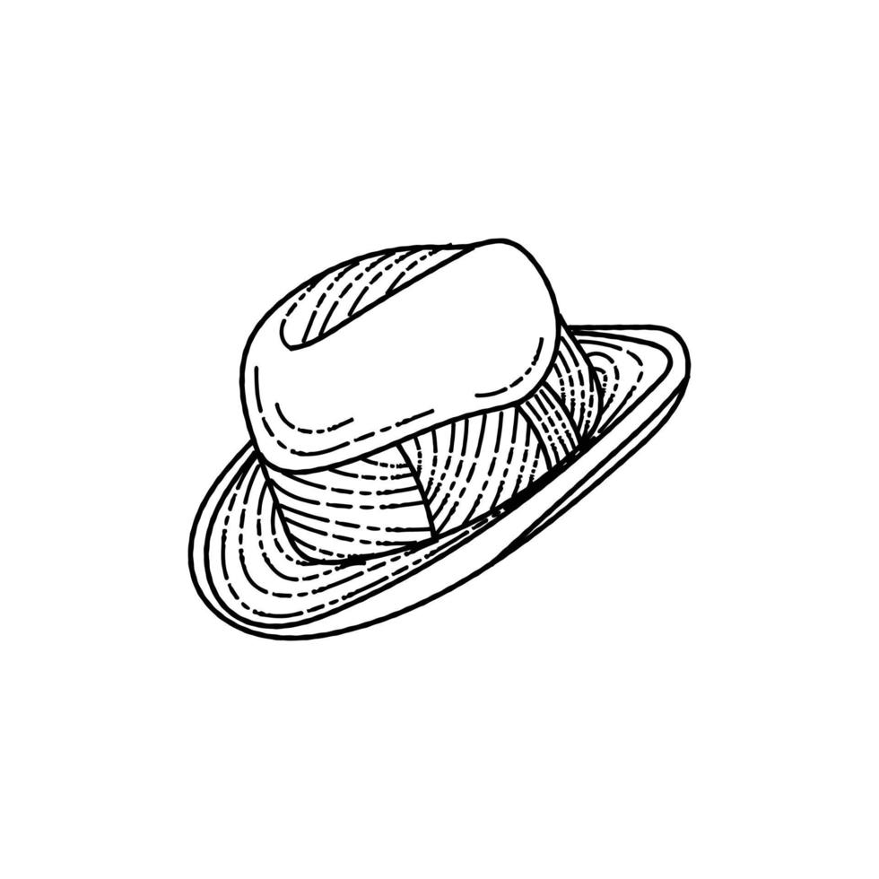 sombrero dibujo ilustración estilo creativo diseño vector