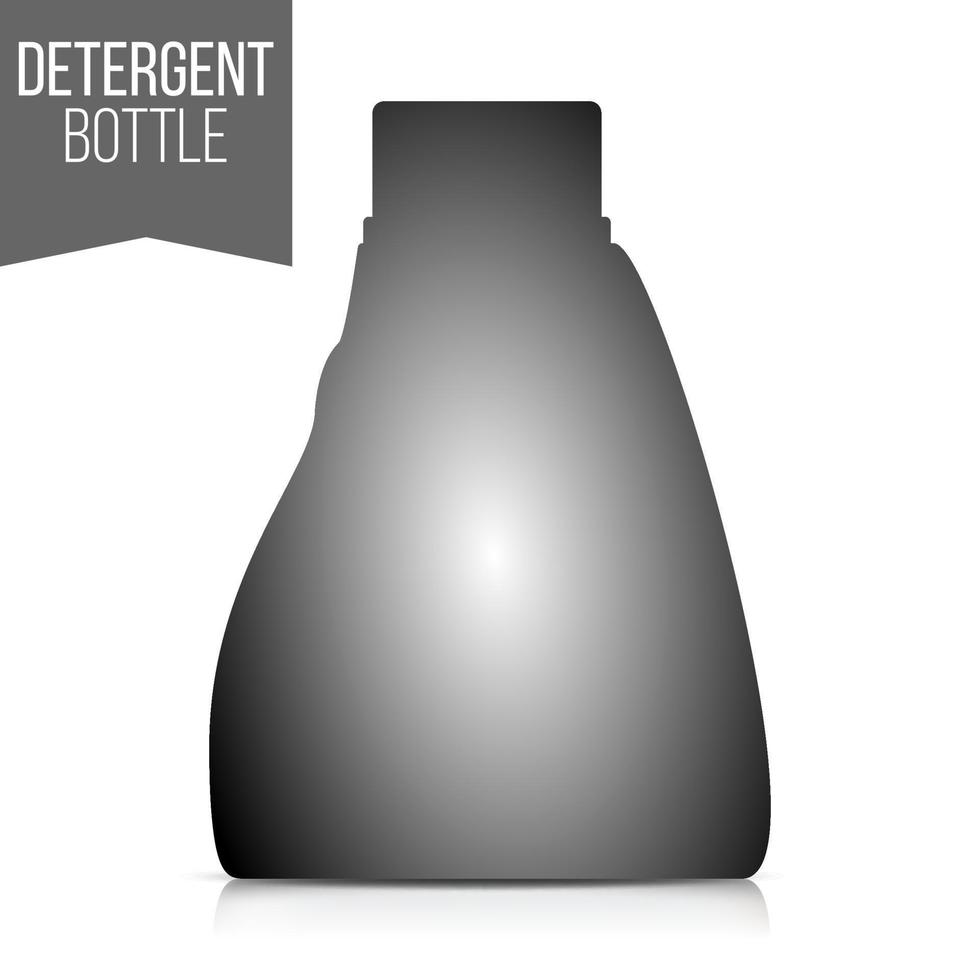 Detergent Bottle Vector. Plastic Detergent Container Isolated On White Background Illustration vector