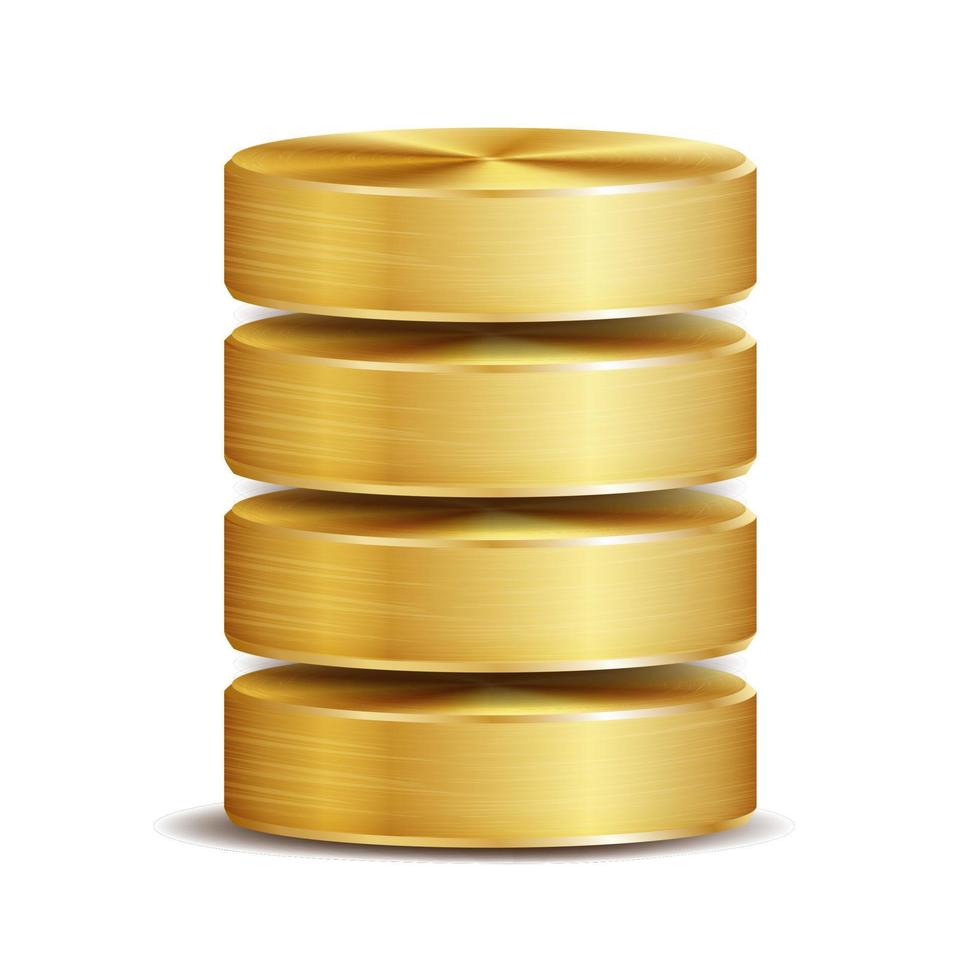 Network Database Disc Icon Vector