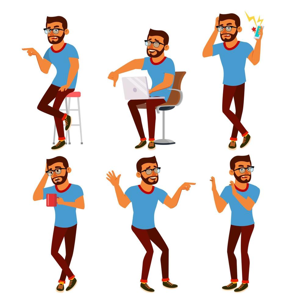Negativity Expressing Vector. Male Character. Thumbs Down. Choice Concept. Vote Finger. Bad. Skeptic Man Negative Emotions, Ignorant, Disliking. Cartoon Isolated Illustration vector