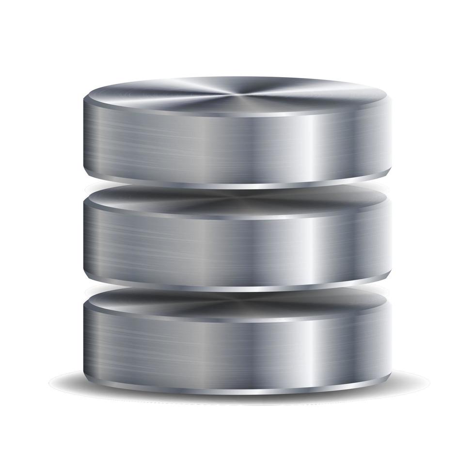 Network Database Disc Icon Vector