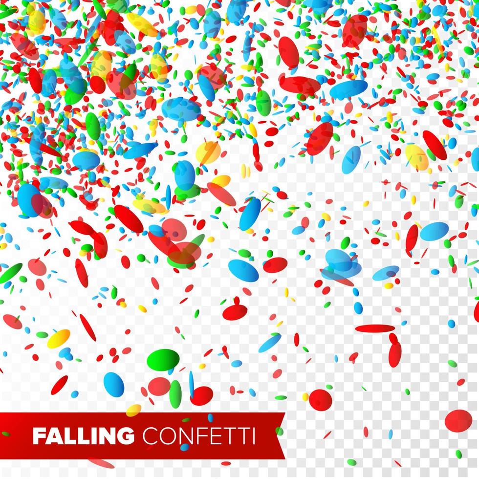 Confetti Falling Vector