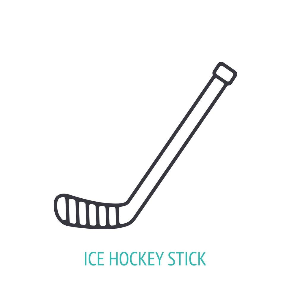 Ice hockey stick outline icon 17369182 Vector Art at Vecteezy